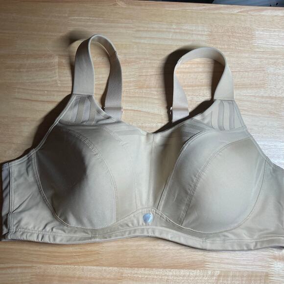 LIVI for Lane Bryant 46DD Max Support Underwire Beige Bra. Pre-Owned - Picture 1 of 12